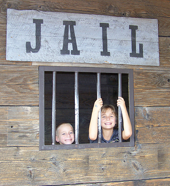 Kids in jail by pagetx at Flickr.